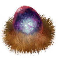 Thumbnail for [ON HOLD] Random Mysterious Egg | 10265: Warden Angora Obsidian | Marking [c3|u2] | Trait [c1|u2|r1] | Breath [1]