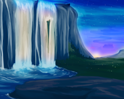 Location: Radiant Falls Night